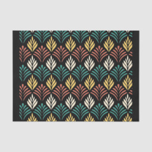 Geometric Leaf Pattern, Geometric Leaves Pattern, Tissue Paper