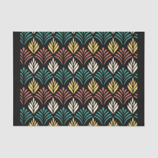 Geometric Leaf Pattern, Geometric Leaves Pattern,  Tissue Paper
