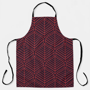 Geometric leaves seamless pattern. Abstract textur Apron