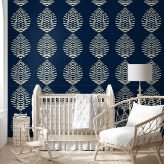 Geometric Leaves Wallpaper