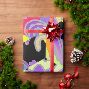 Geometric Lilies Wrapping Paper
