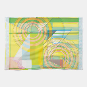 Geometric Line Shapes Towel