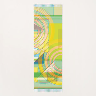 Geometric Line Shapes Yoga Mat