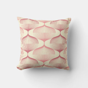 Geometric Lines: Abstract Seamless Background. Cushion