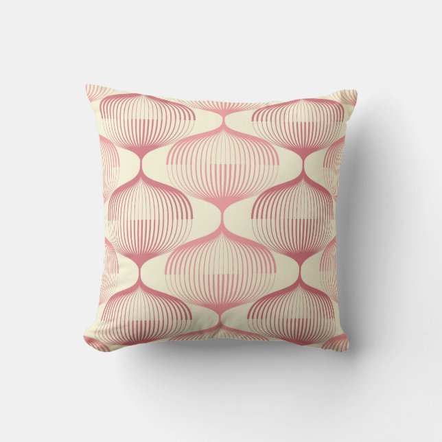 Geometric Lines: Abstract Seamless Background. Cushion (Front)