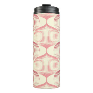 Geometric Lines: Abstract Seamless Background. Thermal Tumbler
