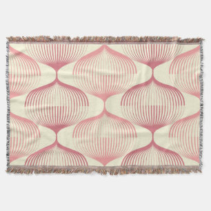 Geometric Lines: Abstract Seamless Background. Throw Blanket