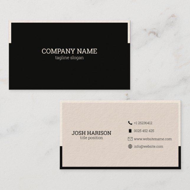 Geometric Lines Business Card (Front/Back)