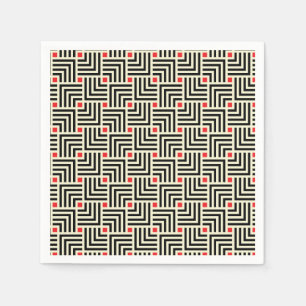 Geometric Lines Pattern Napkin
