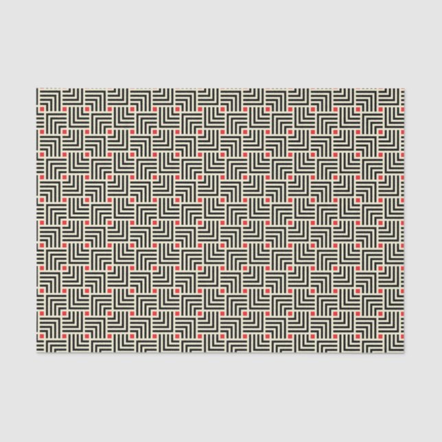 Geometric Lines Pattern Tissue Paper (Front)