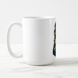 Geometric Lion Dad with Cubs Best Dad Coffee Mug