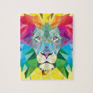Geometric Lion Head Jigsaw Puzzle