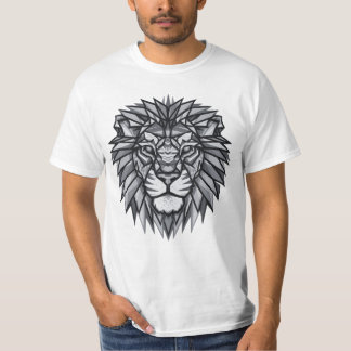 Geometric Lion Head T-Shirt