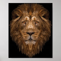 Geometric Lion Portrait