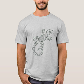 Geometric Lizard Gecko - Tribal Boho Animal Design T-Shirt
