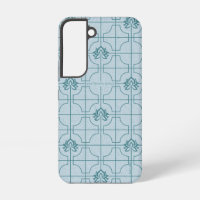 Geometric Lotus Grid Pattern - The White Lotus