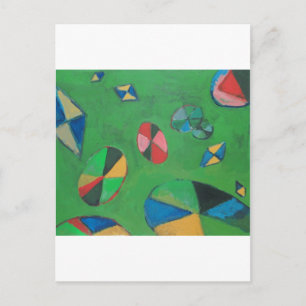 Geometric Lotus Pond (geometric expressionism) Postcard