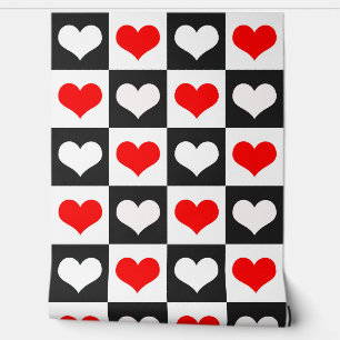 Geometric Love Heart Pattern Design Wallpaper