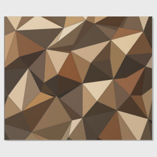 Geometric Low Poly Earth Tones Gift Wrap