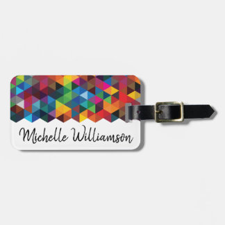 Geometric Luggage Tag