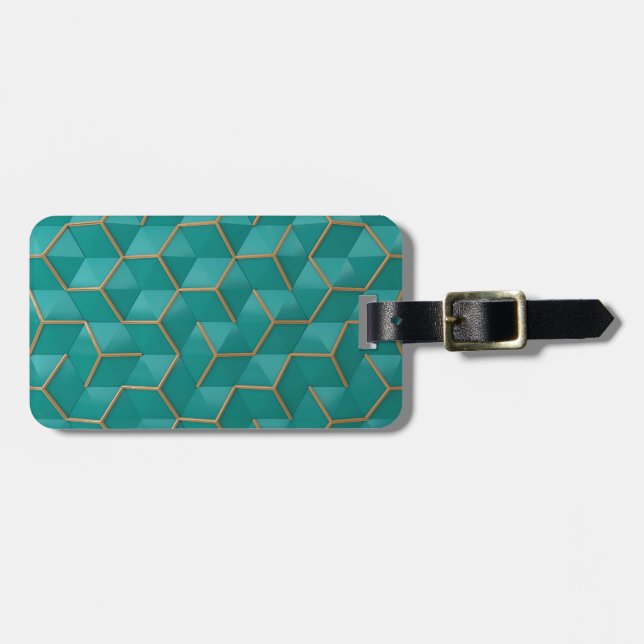 geometric luggage tag (Front Horizontal)