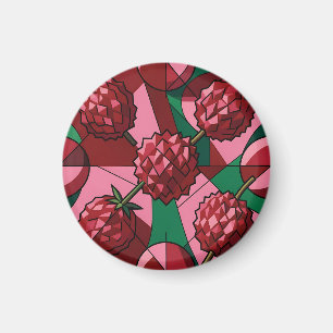 Geometric Lychee Pattern Magnet