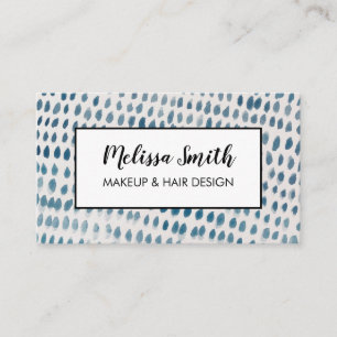 Geometric Makeup Artist Hair Salon Business Card