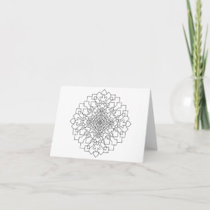 Geometric Mandala #15 Card