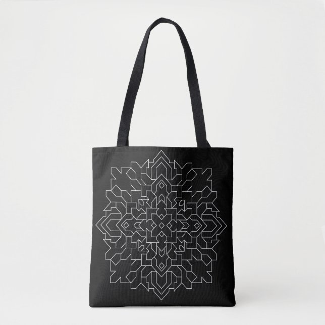 Geometric Mandala #6 Tote Bag (Front)