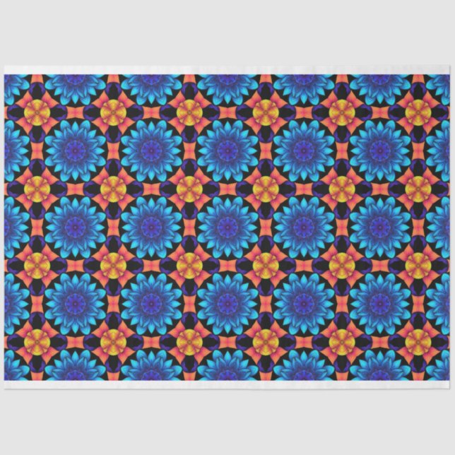 Geometric Mandala Design Tissue Paper (Front)
