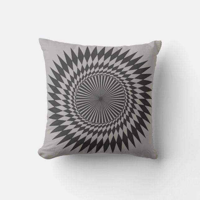 Geometric Mandala Pattern Cushion (Front)