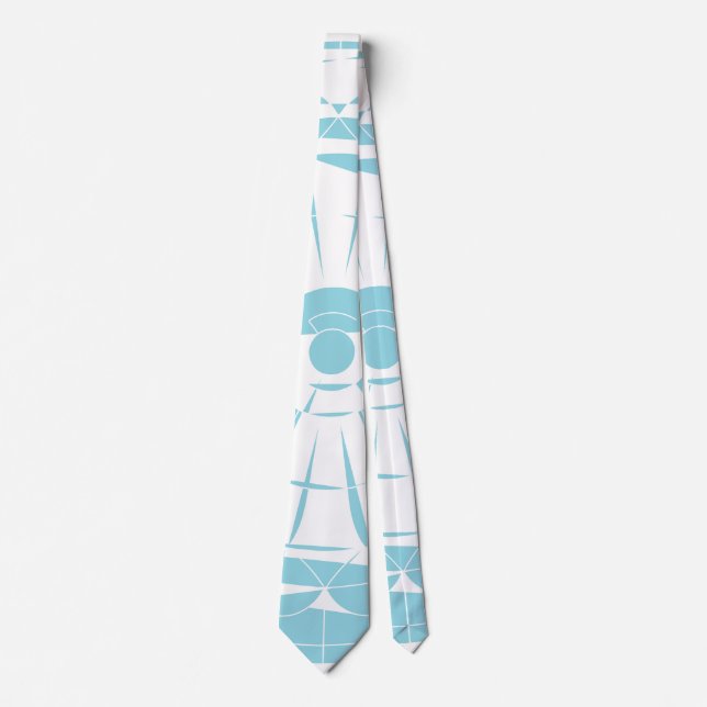 Geometric Mandala Pattern Tie (Front)