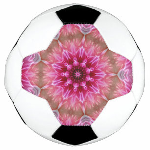 Geometric Mandala Pink Flower Pattern-67545 Football