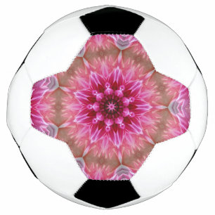 Geometric Mandala Pink Flower Pattern-67545 Football