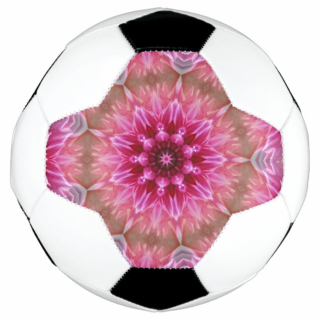 Geometric Mandala Pink Flower Pattern-67545 Football (Front)