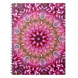 Geometric Mandala Pink Flower Pattern-67545 Notebook