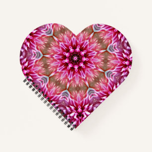 Geometric Mandala Pink Flower Pattern-67545 Notebook