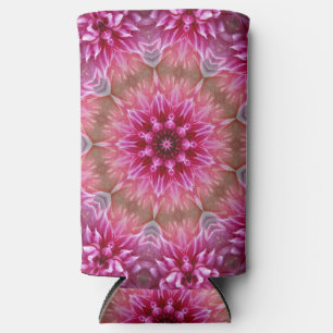 Geometric Mandala Pink Flower Pattern-67545 Seltzer Can Cooler