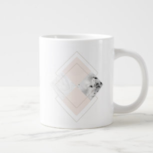 Geometric Marble Design Large Coffee Mug