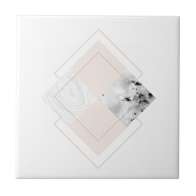 Geometric Marble Design Tile (Front)