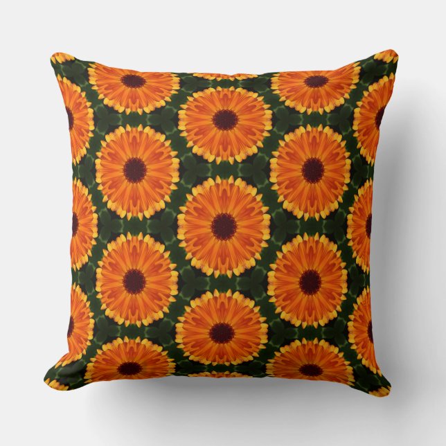 Geometric Marigold 010614(1) Cushion (Front)