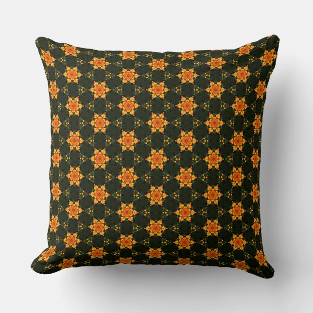 Geometric Marigold 010614(2) Cushion (Front)