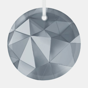Geometric Metal: Three-Dimensional Pattern Glass Tree Decoration