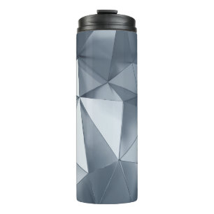 Geometric Metal: Three-Dimensional Pattern Thermal Tumbler