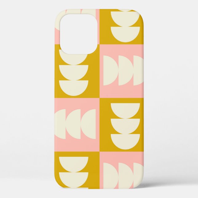 geometric mid century modern and retro style seaml Case-Mate iPhone case (Back)