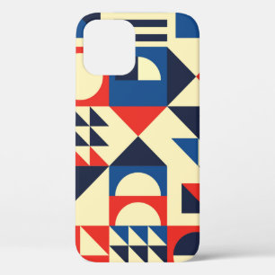 Geometric mid-century modern seamless pattern - 60 iPhone 12 case