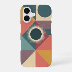 Geometric Minimalist Eclipse iPhone 16 Case