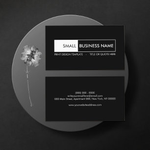Geometric Minimalist Simple Modern Unique Business Card