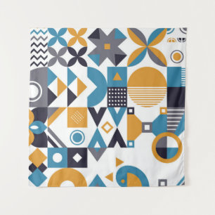 Geometric minimalistic pattern. Abstract designpat Tapestry