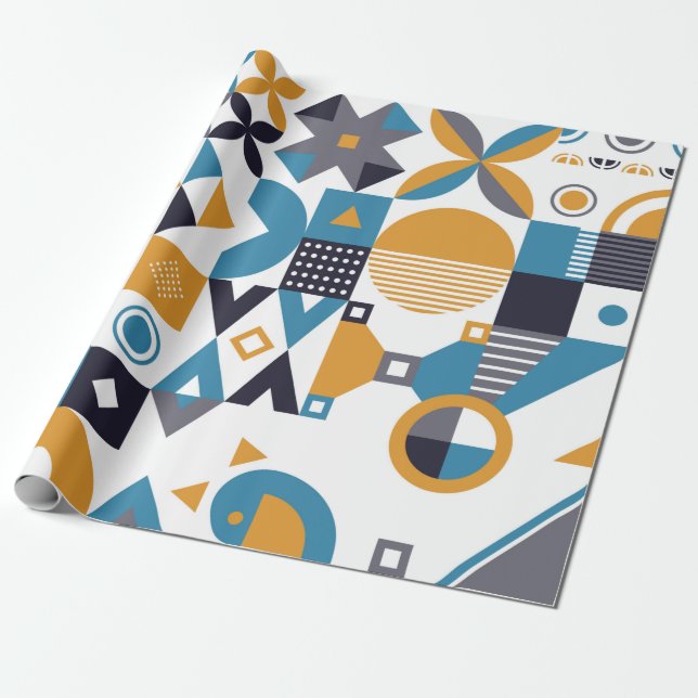Geometric minimalistic pattern. Abstract designpat Wrapping Paper (Unrolled)